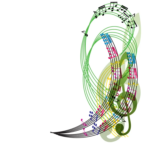 Notas de música fondo, elegante composición del tema musical, vecto — Archivo Imágenes Vectoriales