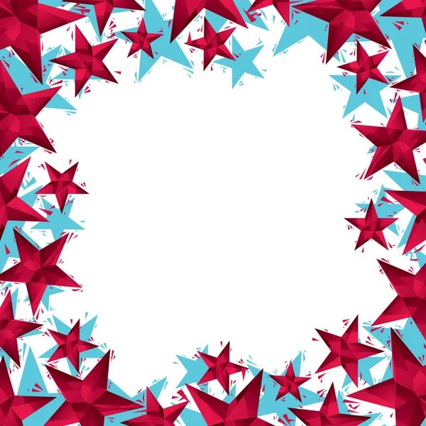 現代的な幾何学的なスタイルで、ベクトルを作った星の罫線 — ストックベクタ
