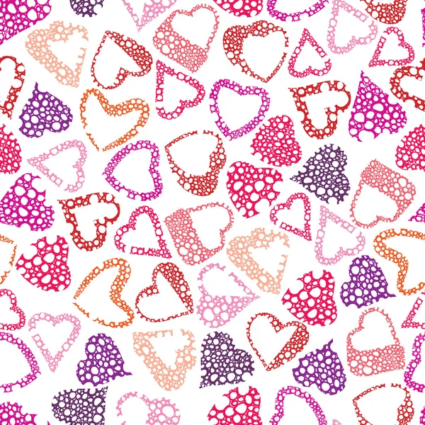 Hears seamless pattern, love valentine and wedding theme seamles — Stock Vector