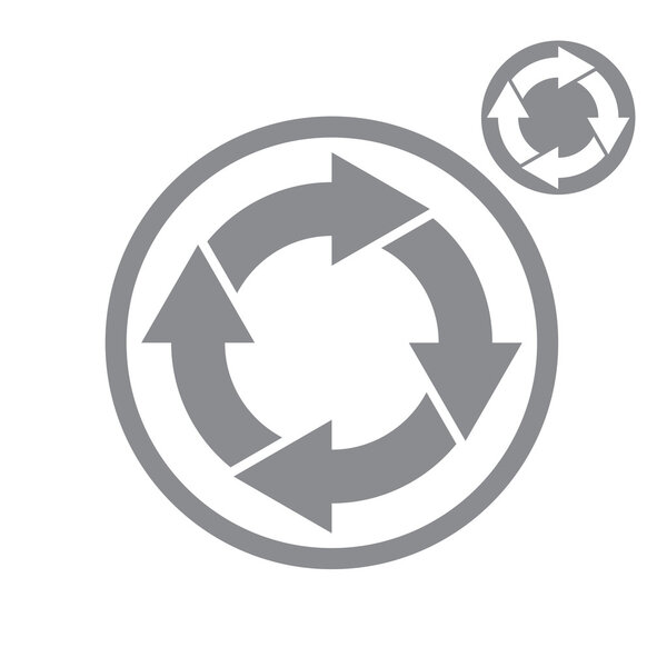 Reload refresh arrows loop vector simple single color icon isola
