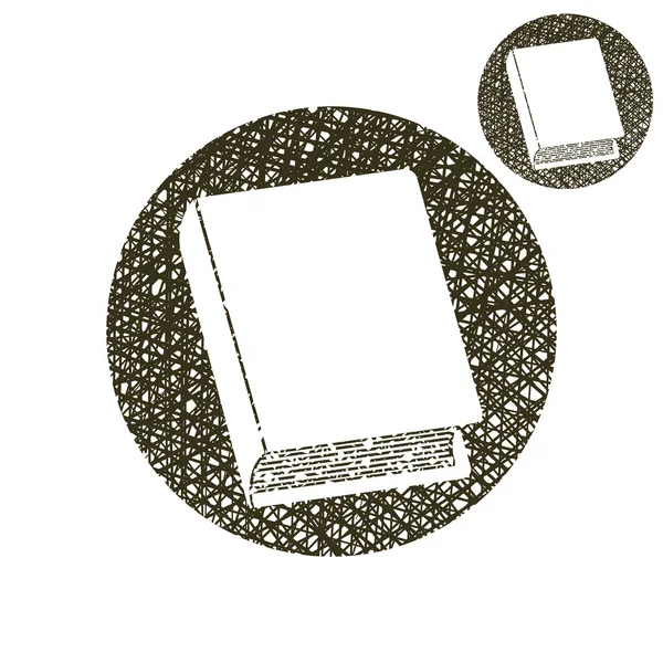 白い背景で隔離本ベクトル シンプルな単色のアイコン — ストックベクタ