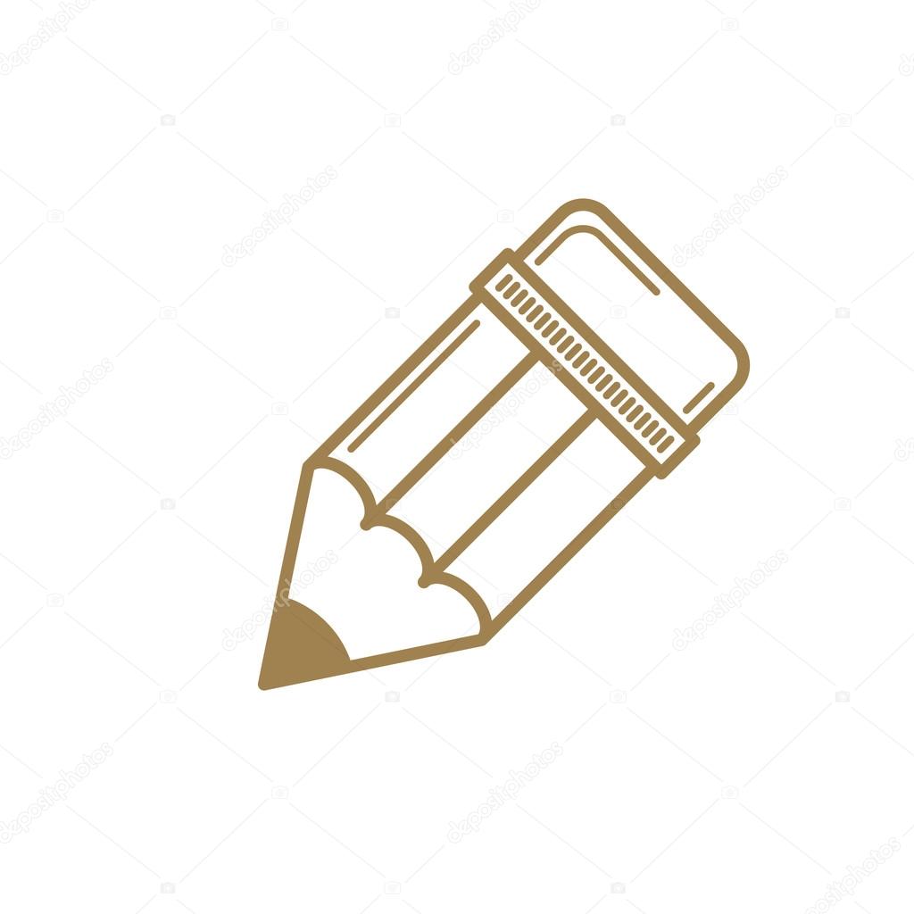 Pencil icon, vector.