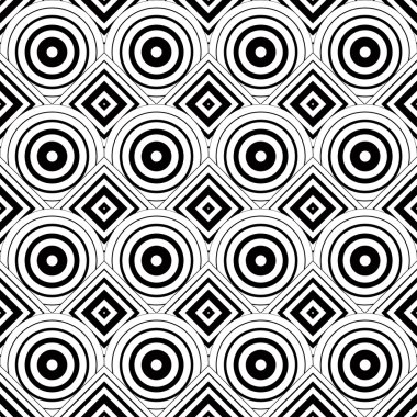 Seamless geometric background, simple black and white stripes ve clipart