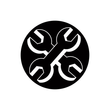 simge iki anahtarı ile tamir, vektör.