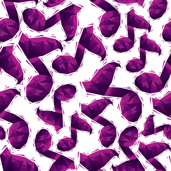 Violet notes de musique motif sans couture, géométrique contemporain st — Image vectorielle