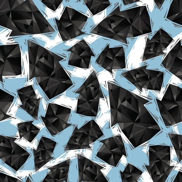 Flèches noires motif sans couture, géométrique style contemporain repe — Image vectorielle