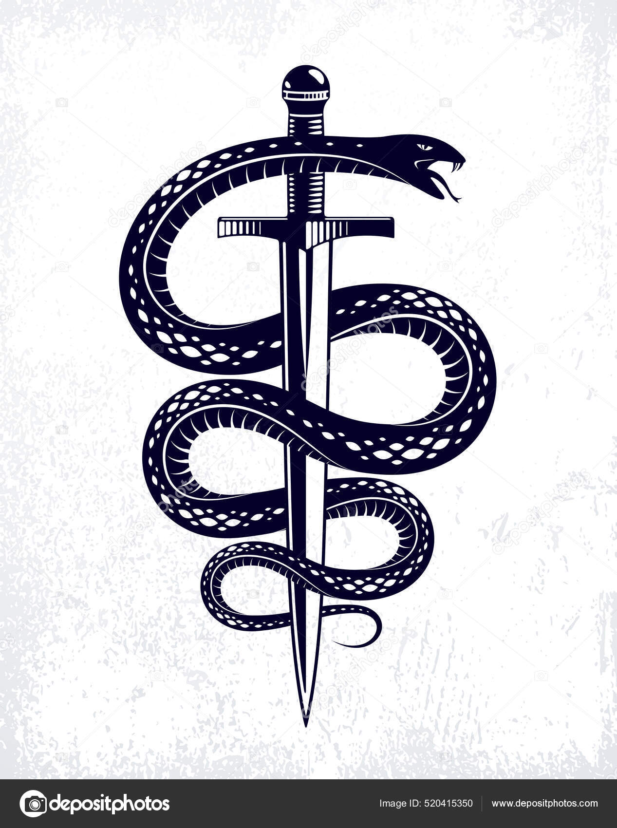 빈티지 로마의 신머큐리 속임수 알레고리 상징의 스톡 벡터 - ©Ostapius 520415350