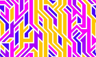 Teknik stil, düzgün olmayan doğrusal şablon vektörü, devre kartı çizgileri sonsuz arkaplan duvar kağıdı resmi, renkli geometrik tasarım tekno mikro resim.