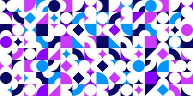 Kusursuz geometrik desen, duvar kağıdı veya web siteleri için soyut vektör arkaplanı veya geometrinin renkli elemanları ile oluşturulan kağıt baskısı.