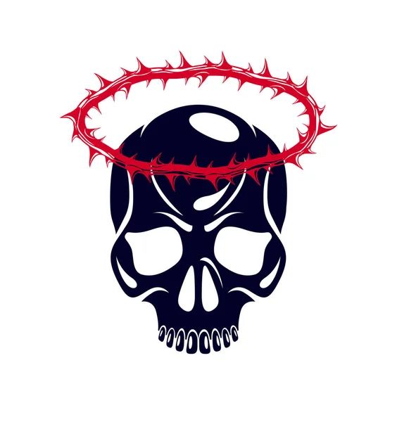 Märtyrer Vektor Konzept Logo Oder Zeichen Christliche Religion Und Glaube — Stockvektor
