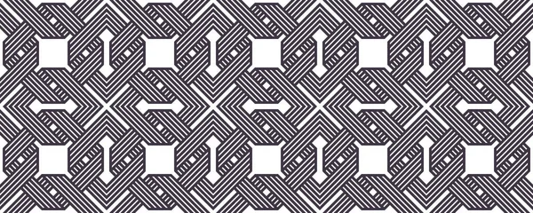 Решетчатая Геометрическая Бесшовная Схема Векторного Дизайна Модный Ретро Стиль Минимальная — стоковый вектор