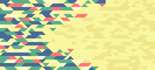 Abstraktes Mosaik Vektorhintergrund Gelb Und Grün Illustration Geometrische Kacheln Hintergrund — Stockvektor