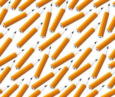 Kalemsiz vektör duvar kağıdı, farklı kalemler sonsuz desenli arkaplan.