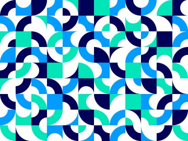 Kusursuz geometrik desen, duvar kağıdı veya web siteleri için soyut vektör arkaplanı veya geometrinin renkli elemanları ile oluşturulan kağıt baskısı.