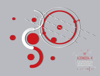 Makine mühendisliği teknolojisi vektörü soyut arkaplan, yenilikçi endüstriyel şemalarla sibernetik soyutlama.