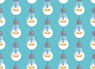 Ampuller pürüzsüz arkaplan, yaratıcı fikirler konsepti, yaratıcılar veya tasarımcılar için web sitesi, vektör duvar kağıdı veya web sitesi arka planı.