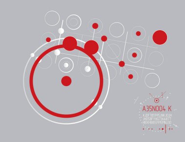 Makine mühendisliği teknolojisi vektörü soyut arkaplan, yenilikçi endüstriyel şemalarla sibernetik soyutlama.