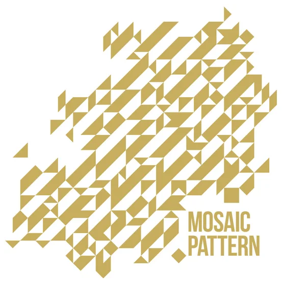 Abstracto Brillante Amarillo Mosaico Vector Fondo Elemento Diseño Artístico Moda — Archivo Imágenes Vectoriales