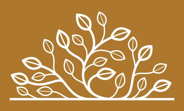 Emblème Floral Vectoriel Élégant Style Classique Luxe Sur Fond Sombre — Image vectorielle