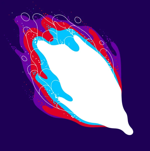 Ilustración Vectores Fluidos Lava Coloridos Abstractos Gradientes Burbuja Formas Movimiento — Vector de stock