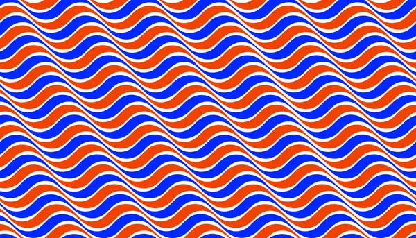 波線水シームレスパターンベクトル 3D次元無限の背景壁紙デザインイメージ 幾何学的なストライプ曲線のテーブルテクスチャ — ストックベクタ