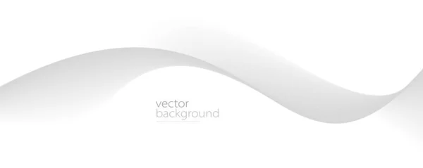 Flowing Grey Curve Shape Soft Gradient Vector Abstract Background Relaxing — Stockvektor