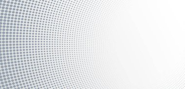 3 boyutlu perspektif vektörü soyut arka plandaki gri noktalar, noktalı desenli havalı tasarım, bilim teknolojisinin dalga akışı veya reklamlar için ticari boş şablon.