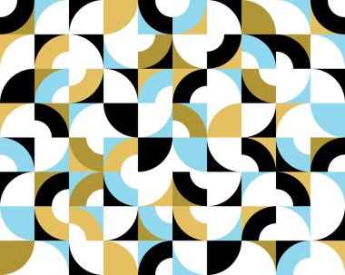 Kusursuz geometrik desen, duvar kağıdı veya web siteleri için soyut vektör arkaplanı veya geometrinin renkli elemanları ile oluşturulan kağıt baskısı.