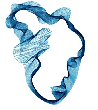 Yapay Zeka, soyut sanatsal insan kafası portresi noktalı parçacıklar dizisi, vektör yazılım dijital görsel arayüz. Dijital ruh, teknolojik zaman ruhu..