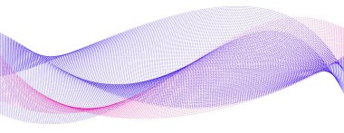 Akan parçacık dalgası ile sakin vektör soyut arkaplan, kolay ve yumuşak eğri çizgileri hareket, hava ve rahatlatıcı illüstrasyon noktalar.
