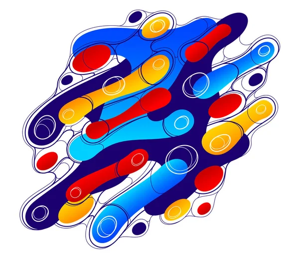Fluidi Colorati Forme Liquide Movimento Vettore Elemento Grafico Astratto Arte — Vettoriale Stock