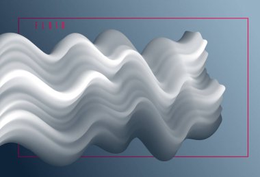 3D sıvı gradyan renk vektörü soyut arkaplan, boyutsal dinamik şekil hareket halinde, akıcı renk tasarım ögesi, modaya uygun modern biçim.