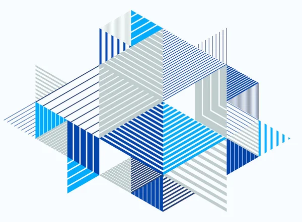 Polygonal Low Poly Vector Design Abstrait Fond Style Artistique Rétro — Image vectorielle