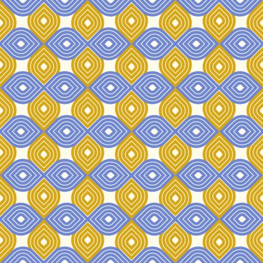 Örtülü geometrik dikişsiz model vektör tasarımı, modaya uygun retro tarzı minimal ızgara döşemesi, net doğrusal sanat.