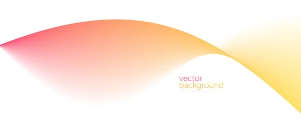 Curve Shape Flow Vector Abstract Background Red Yellow Gradient Motion — Stockvektor
