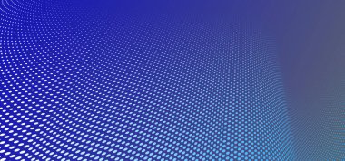 Kaybolan noktalar vektör soyut arkaplan koyu mavi minimal stil ve metin için yer, teknoloji tema yarım ton hareket eğrisi, üç boyutlu perspektif.