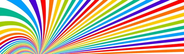 Arco Iris Psicodélico Coloreó Las Líneas Ópticas Ilusión Vector Fondo — Archivo Imágenes Vectoriales