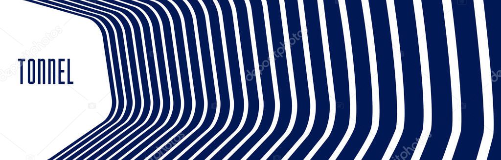 3D abstract lines in perspective vector background, modern trendy design element, cool style layout for ads posters banners and covers, retro template.