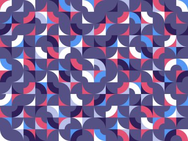 Kusursuz geometrik desen, duvar kağıdı veya web siteleri için soyut vektör arkaplanı veya geometrinin renkli elemanları ile oluşturulan kağıt baskısı.