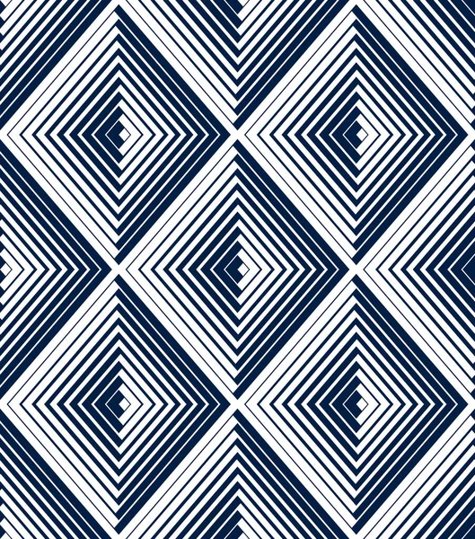 ライン化された菱形ベクトルシームレスパターン 繰り返しタイル壁紙の背景 — ストックベクタ