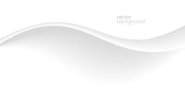 Flowing Grey Curve Shape Soft Gradient Vector Abstract Background Relaxing — Vetor de Stock