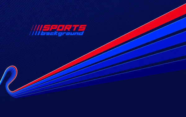 Sports Activities Games Racing Vector Linear Background Perspective Rotation Dark — Stock Vector