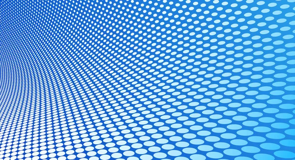 Dotted Vector Abstract Background Blue Dots Perspective Flow Multimedia Information —  Vetores de Stock