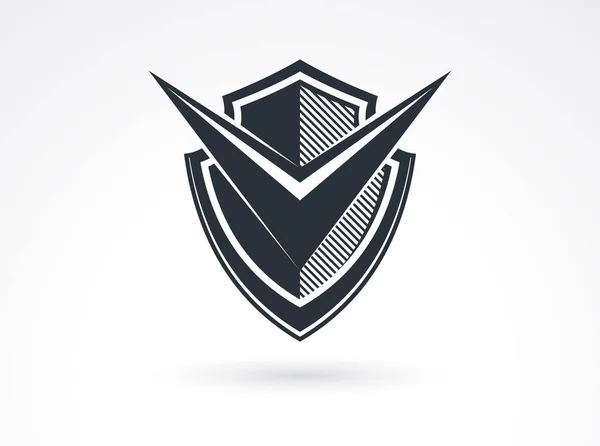 Design Shield Branding Ammo Protection Symbol Antivirus Sport Theme Insurance — Stockvector