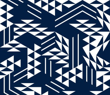 Kusursuz küp vektör arkaplanı, eşkenar dörtgen ve üçgen kutular tekrar eden fayans deseni, 3 boyutlu mimari ve yapı, geometrik tasarım.