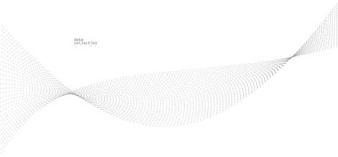 Açık gri soyut arkaplan, akışkan parçacıkların vektör dalgası, hareket halindeki kıvrımlı noktalar, teknoloji ve bilim teması, hava ve kolaylıkla fütüristik illüstrasyon.