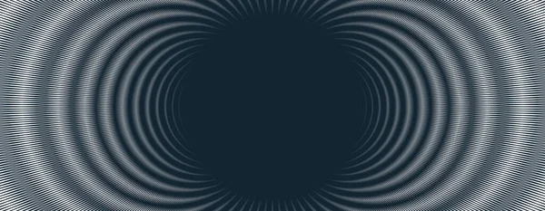 アブストラクト線形モアレで作られたベクトル波背景 超現実的なテクスチャ 音と音楽波のテーマ 黒と白のグリッド抽象 — ストックベクタ