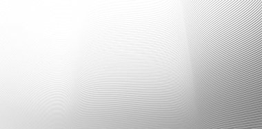 Üç boyutlu perspektif vektörü soyut arkaplan, dinamik doğrusal minimal tasarım, boyutsal ve hareketli dalgalı gri çizgiler.