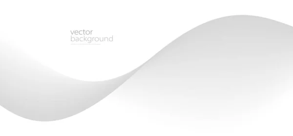 ライトグレーグラデーション ダイナミック スピードコンセプト 未来技術またはモーションアートの曲線形状フローベクトル抽象的背景 — ストックベクタ