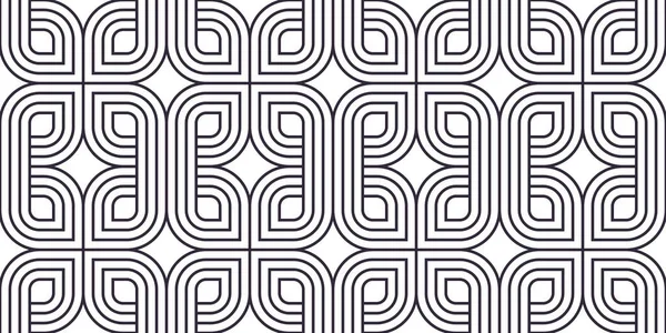 Lattice Geometric Seamless Pattern Vector Design Trendy Retro Style Minimal — Stock Vector